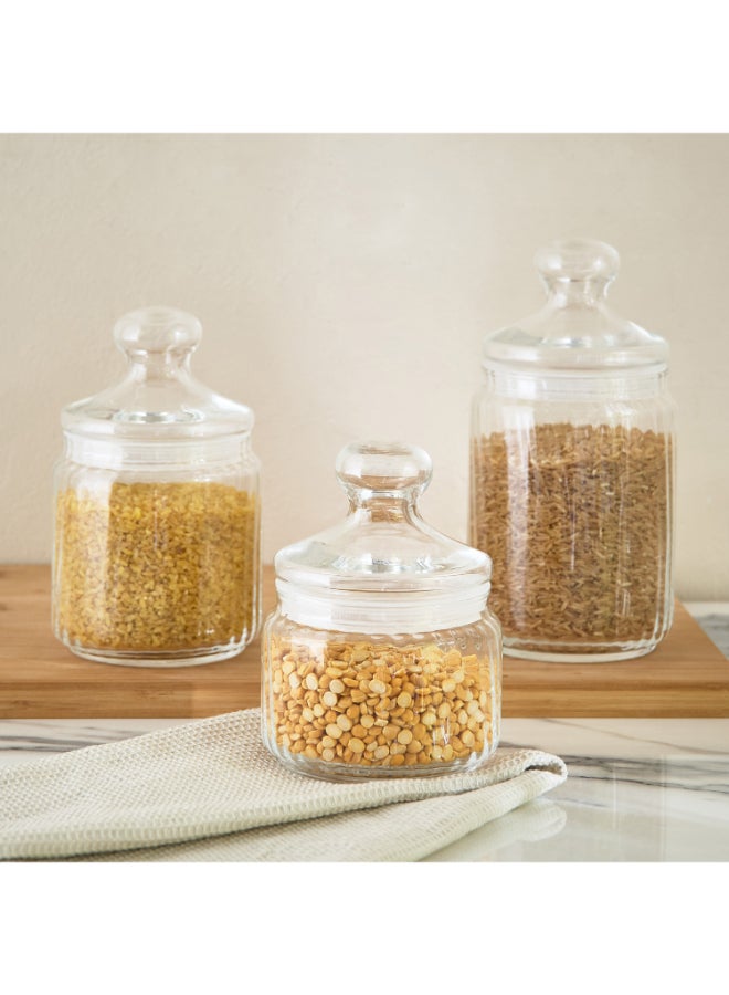 Home Box Luminarc Striped Glass Jar - 1000 ml - Image 4